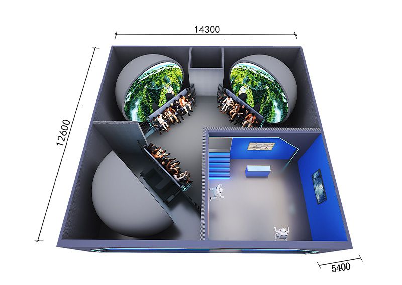 30-Person Dome Suspended Flying Theater