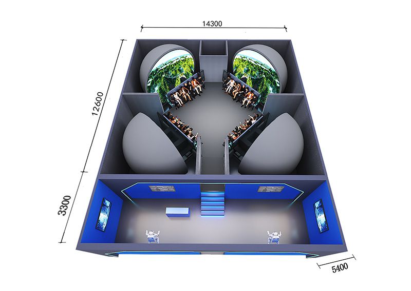 40-Person Dome Suspended Flying Theater