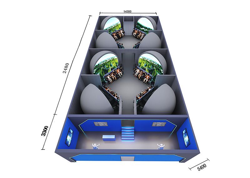 64-Person Dome Suspended Flying Theater